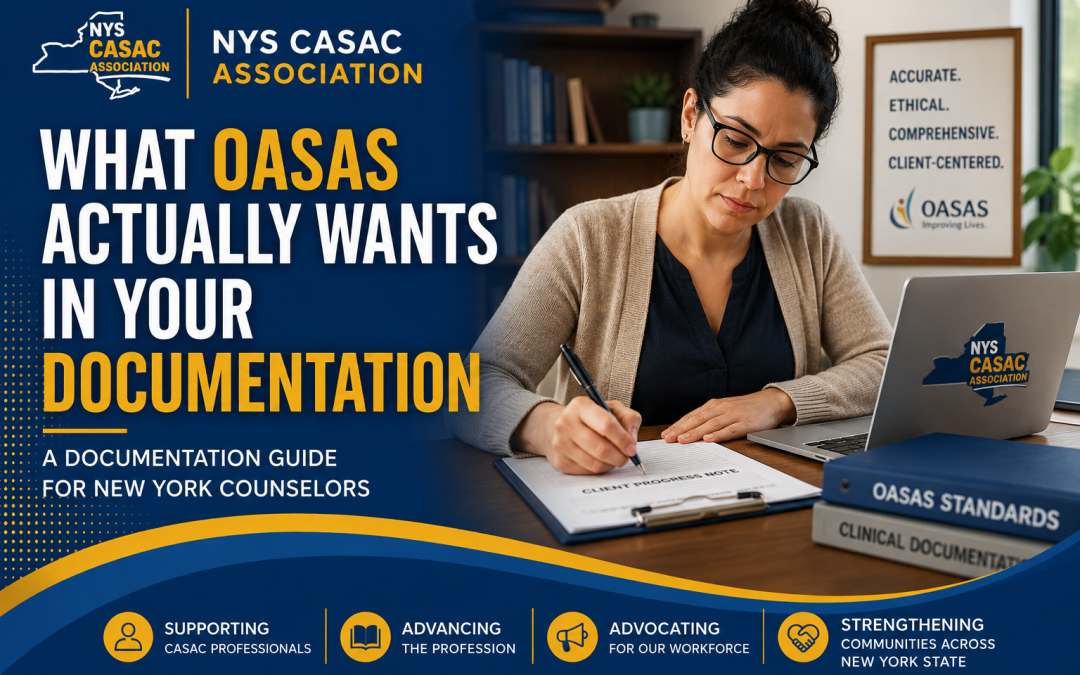 What Your Session Notes Actually Need to Say: OASAS Documentation Standards in Plain Language