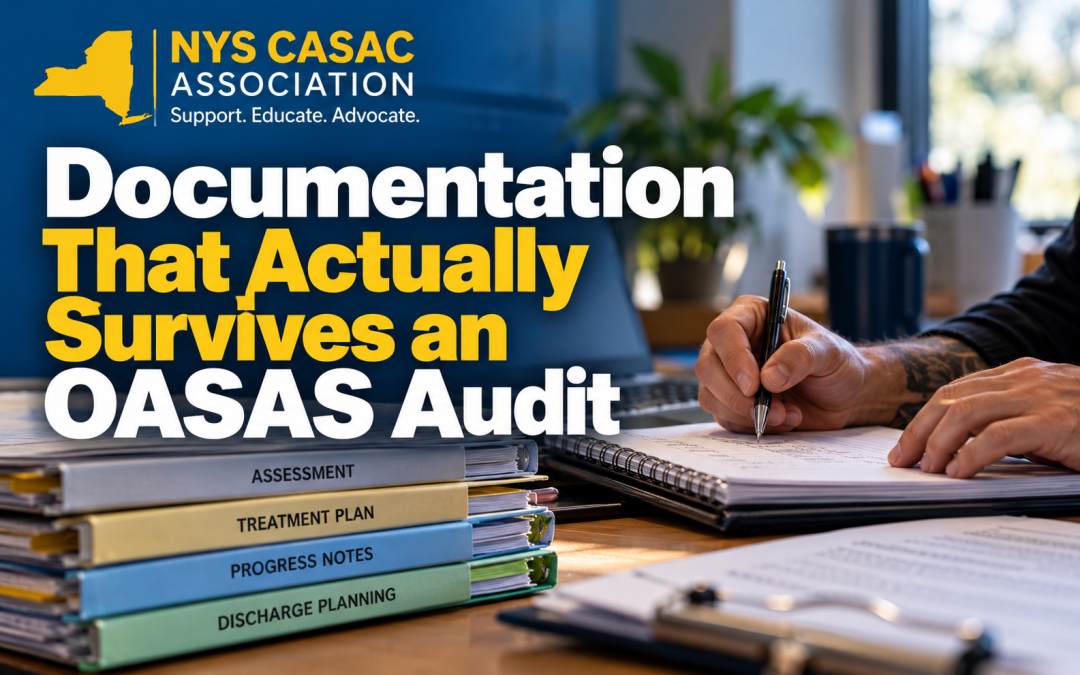 CASAC Clinical Update: Documentation That Actually Survives an OASAS Audit